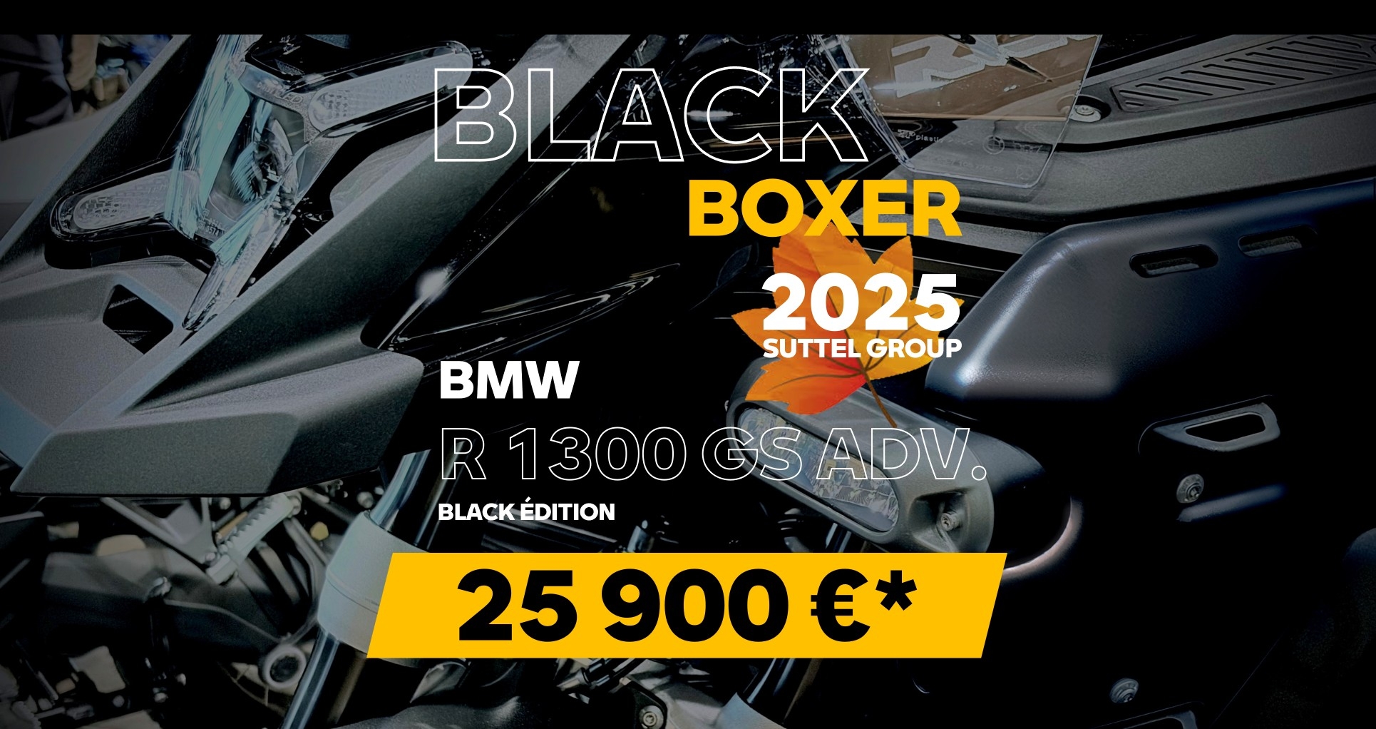 Black Boxer 2025 - Offre BMW R 1300 GS Adventure Black Edition