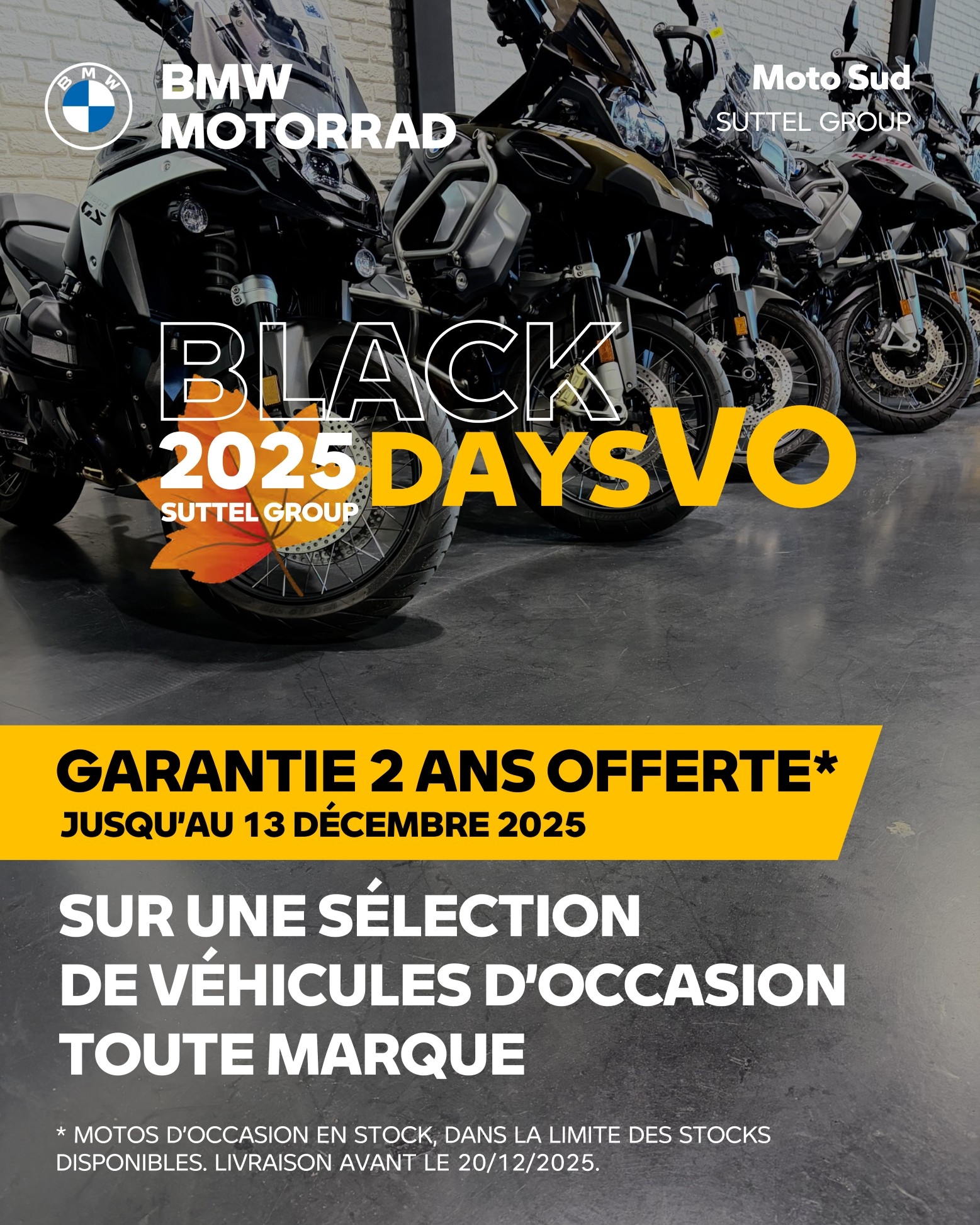 BLACK DAYS VO 2025 - BMW Motorrad Groupe Suttel
