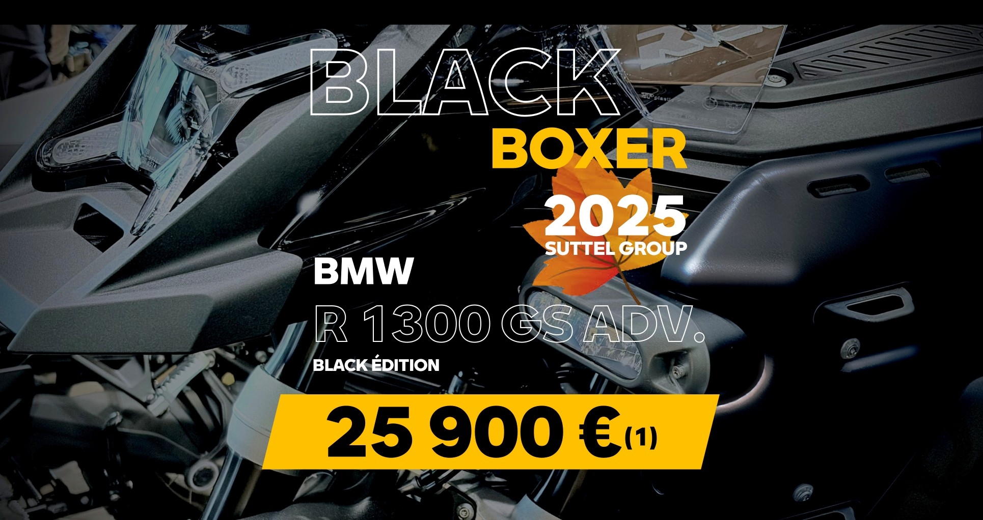 Black Boxer 2025 - Offre BMW R 1300 GS Adventure Black Edition