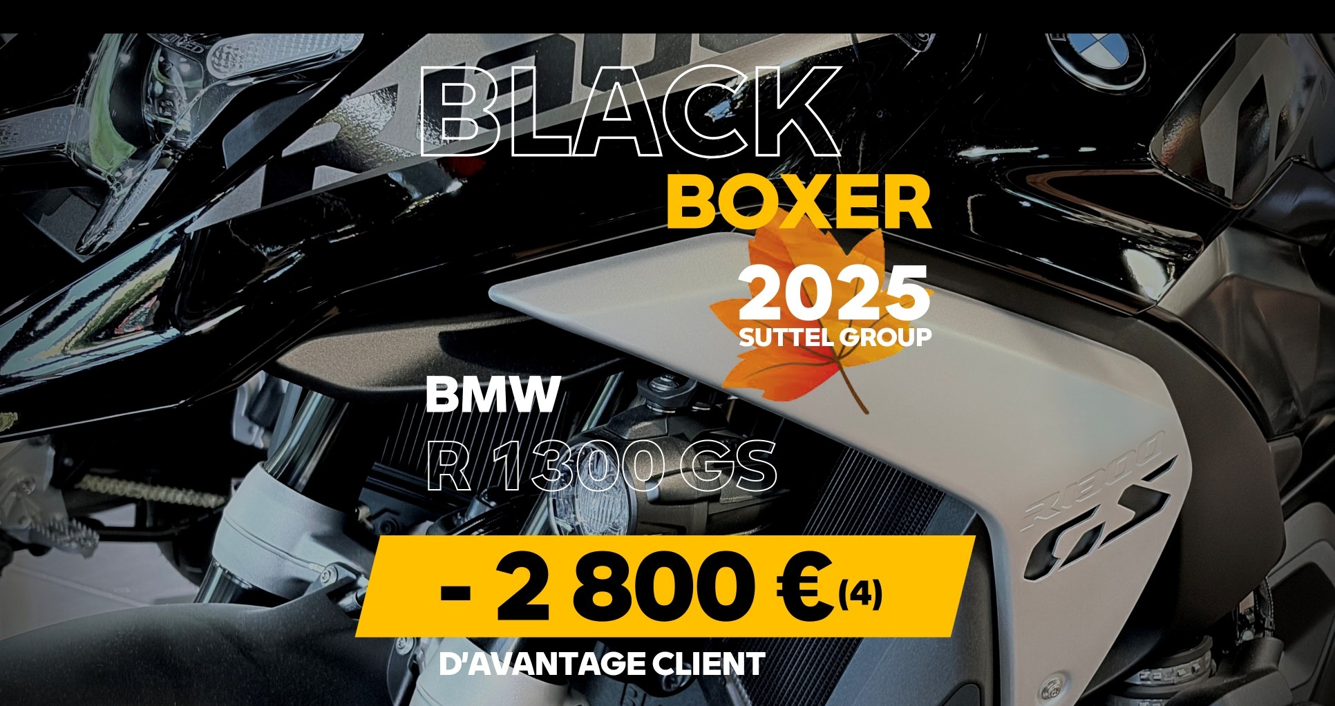 Black Boxer 2025 - Offre BMW R 1300 GS Gamme