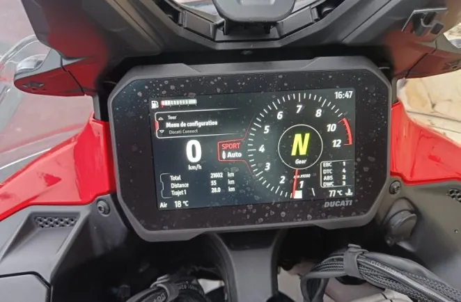 DUCATI V4 Rally 1160 Adventure Travel & Radar