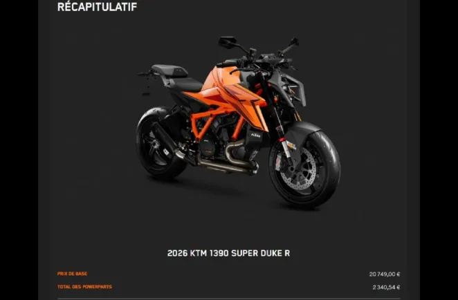 KTM 1390 R MODELE UNIQUE. + OPTIONS