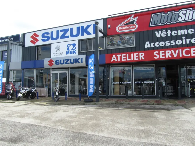 Création Motostore 34 Mauguio : Suzuki, Peugeot, MBK